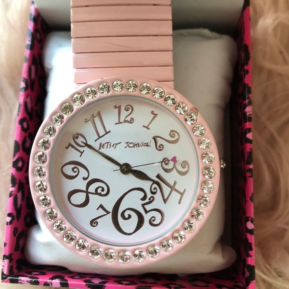 Betsey Johnson Rhinestones Elastic Watch - Picture 2 of 3